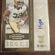 Panini 2013 Contenders Football Kenny Vaccaro Rookie Autograph Saints #153 Card. rookie card picture