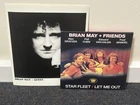 Brian May And Friends Star Fleet 7”ps Red Vinyl Sealed Queen + Promo Photo