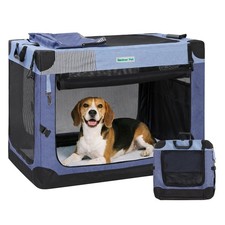 Soft Collapsible Dog Crate - 30 Inch Portable Travel Dog Crate for Small/Medi...