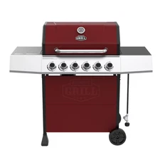 Expert Grill 6 Burner Propane Gas Grill in Red