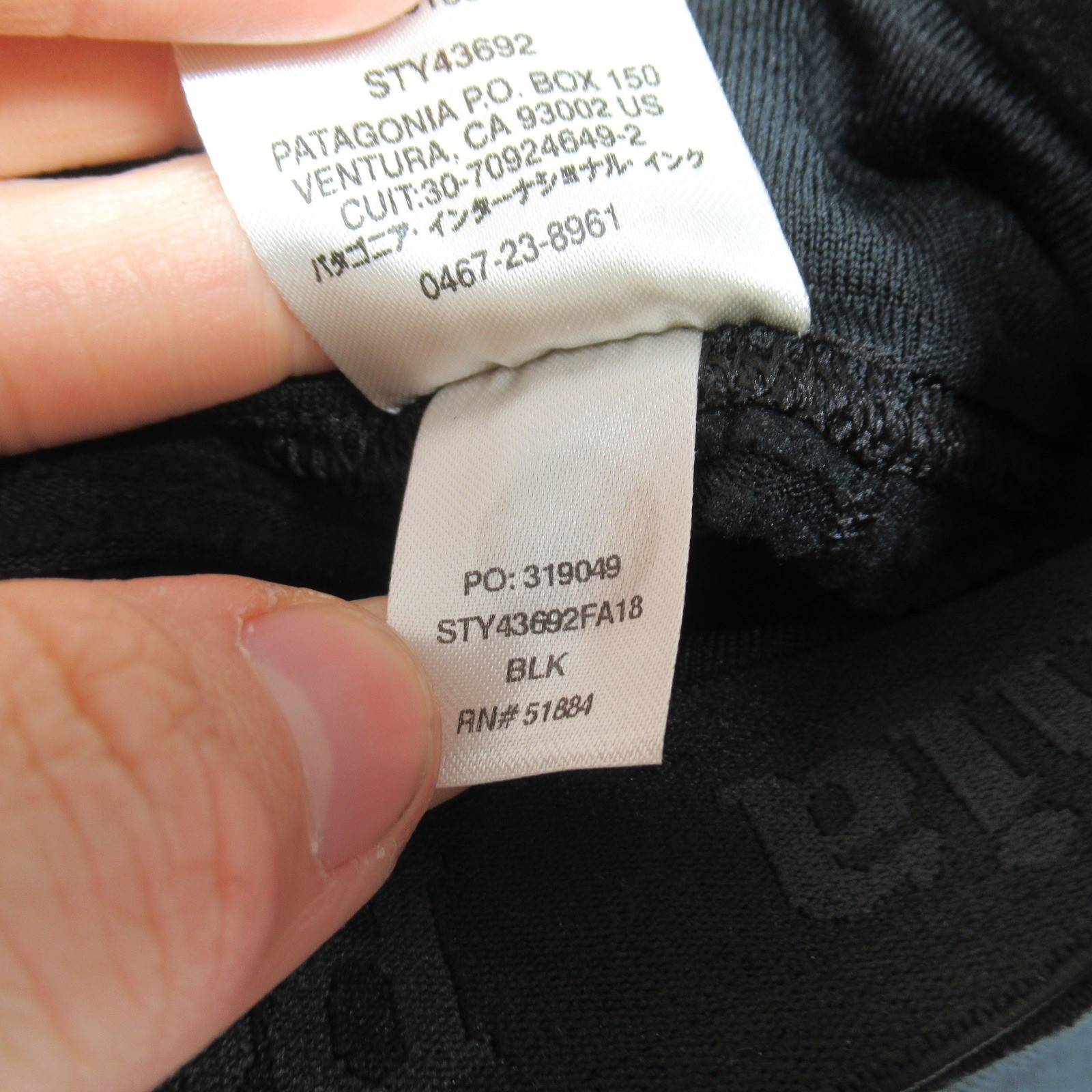 Patagonia Pants Women Large Black Capilene Thermal Weight Baselayer Winter 30x25 thumbnail 5