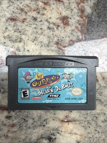 Fairly OddParents Breakin Da Rules Game Boy Advance Video Game Cartridge Only