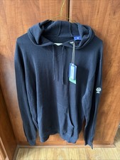 FootJoy Men's L Golf Drirelease Wool Navy Sweater Hoodie Super Soft New W Tags