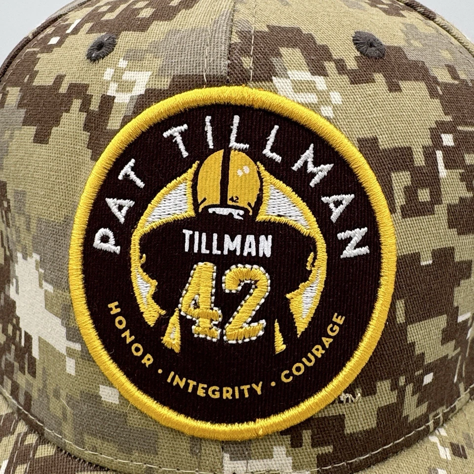 Pat Tillman #42 ASU Arizona State Digital Camo Zephyr Fitted Hat Cap Size L - Image 2 of 4