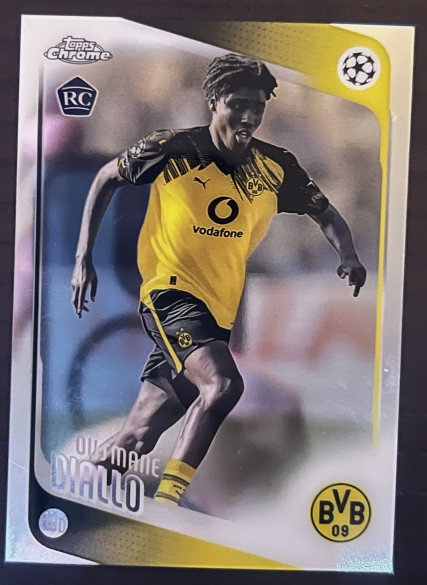 2025-26 Topps Chrome UEFA Club Competitions #120 Ousmane Diallo Dortmund RC