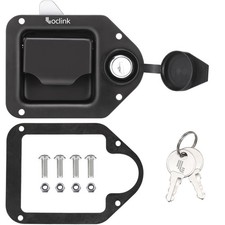 Black Truck Box Latch Replacement kit, Paddle Latch Tool Box Locks with Keys,...