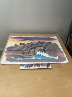 Cobra Night Raven Original Production Animation Cel w Background GI Joe