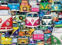 Puzzle (1000 T.) VW Bulli - Collage (Eurographics) Neu/Ovp