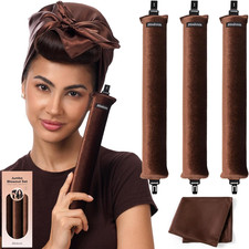 Jumbo Heatless Hair Curler,Flexi Rods with Scarf for Blowout Curls