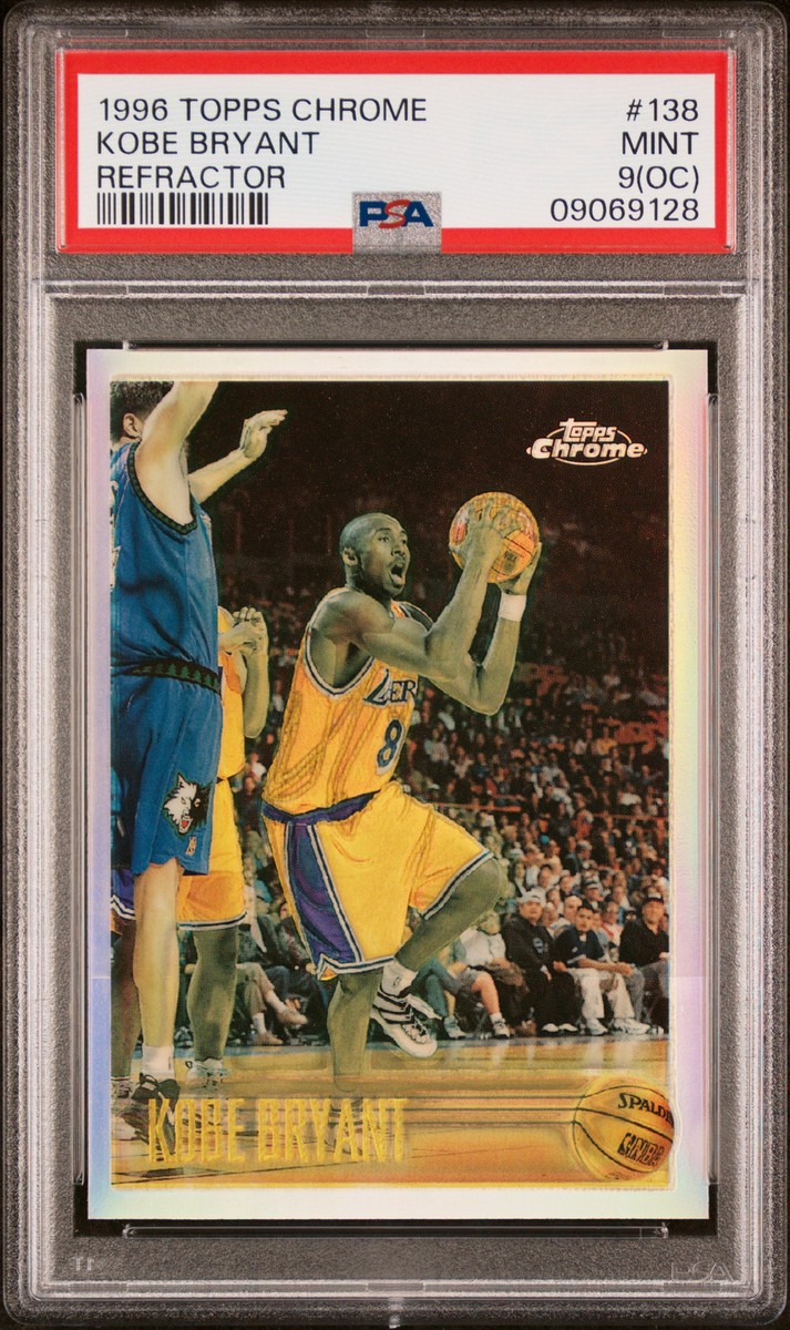 【NBA】Kobe Bryant 1996 Topps #138RC PSA9 1996 TOPPS CHROME REFRACTOR #138 KOBE BRYANT ROOKIE RC PSA 9
