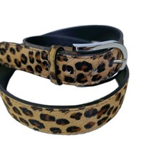 Cintura Cavallino Donna Uomo 3,5 Ghepardo Pelliccia Cuoio Pelle