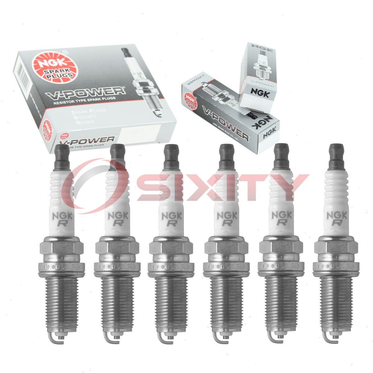 6 pcs NGK V-Power Spark Plugs for 2013-2017 Toyota 4Runner 4.0L V6 - Engine ru