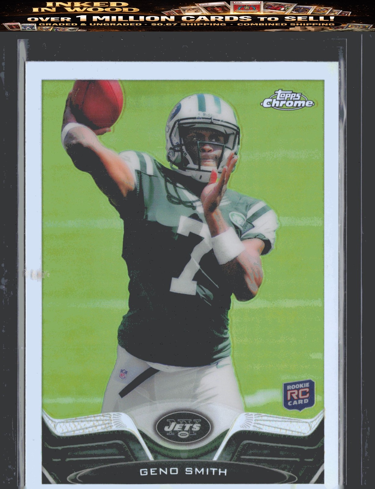 2013 Topps Chrome #21 Geno Smith Blue Wave Refractors