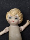 Vintage 4" Bisque Flapper Girl Doll - Movable Arms - Sideways Glance - Japan — photo 2
