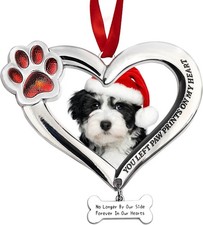 "Personalized Pet Memorial Photo Ornament - Dog Cat Picture for... "