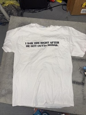 John Mulaney T Shirt L 2022 From Scratch Tour I SAW HIM AFTER REHAB Comedy Tee