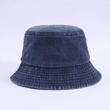 Image of Stonewashed Cotton Bucket hat UV Sun Protection Breathable Beach Holiday Travel