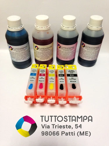 KIT INCHIOSTRI E CARTUCCE STAMPANTE ALIMENTARE CANON CIALDE PASTICCERIA 580/581