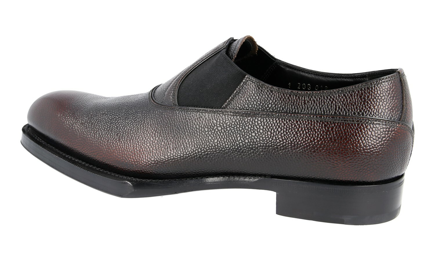PRADA RUNWAY High End Leather Slip On Loafer Business Shoes Brown - 9 43 image 4