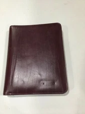 Binder Planner Classic 1" Ring Brown Vinyl DAY-TIMER Open Sided notepad insert