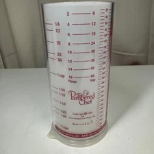 Pampered Chef Measure All 2 Cup Measuring Tube Wet Dry Liquids Solid #2225 EUC