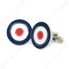 Britische RAF-Roundel-Manschettenkn&ouml;pfe im WW2-Stil &ndash; Neu