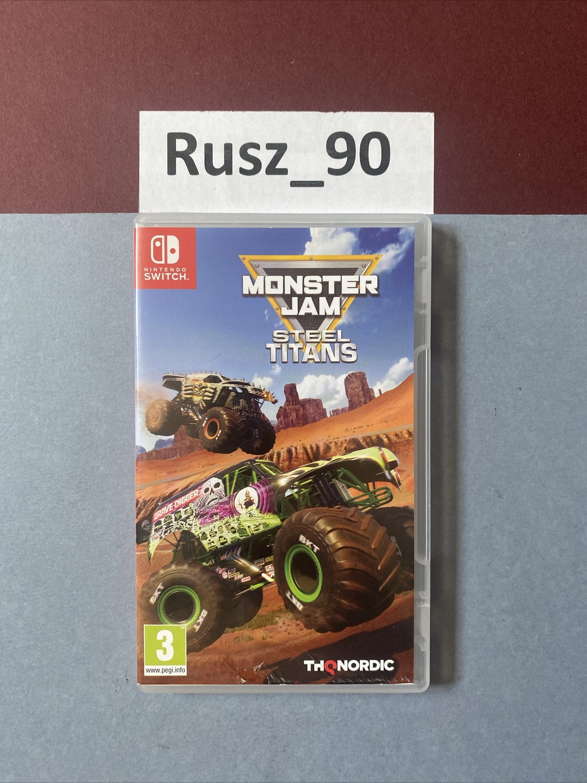 Monster Jam: Steel Titans Nintendo Switch 2019 PEGI 3 UK PAL IN VG CONDITION