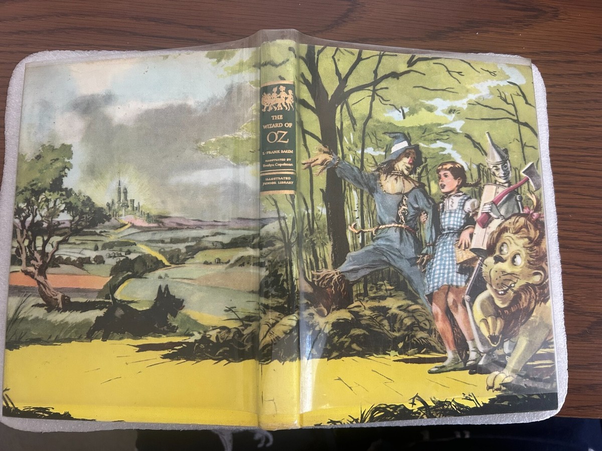 The Wizard of OZ -1956, Hardcover w/ Plastic-Illustrated