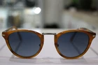 Persol Typewriter 3108 960/S3 Striped Brown Blue Polarized Sunglasses