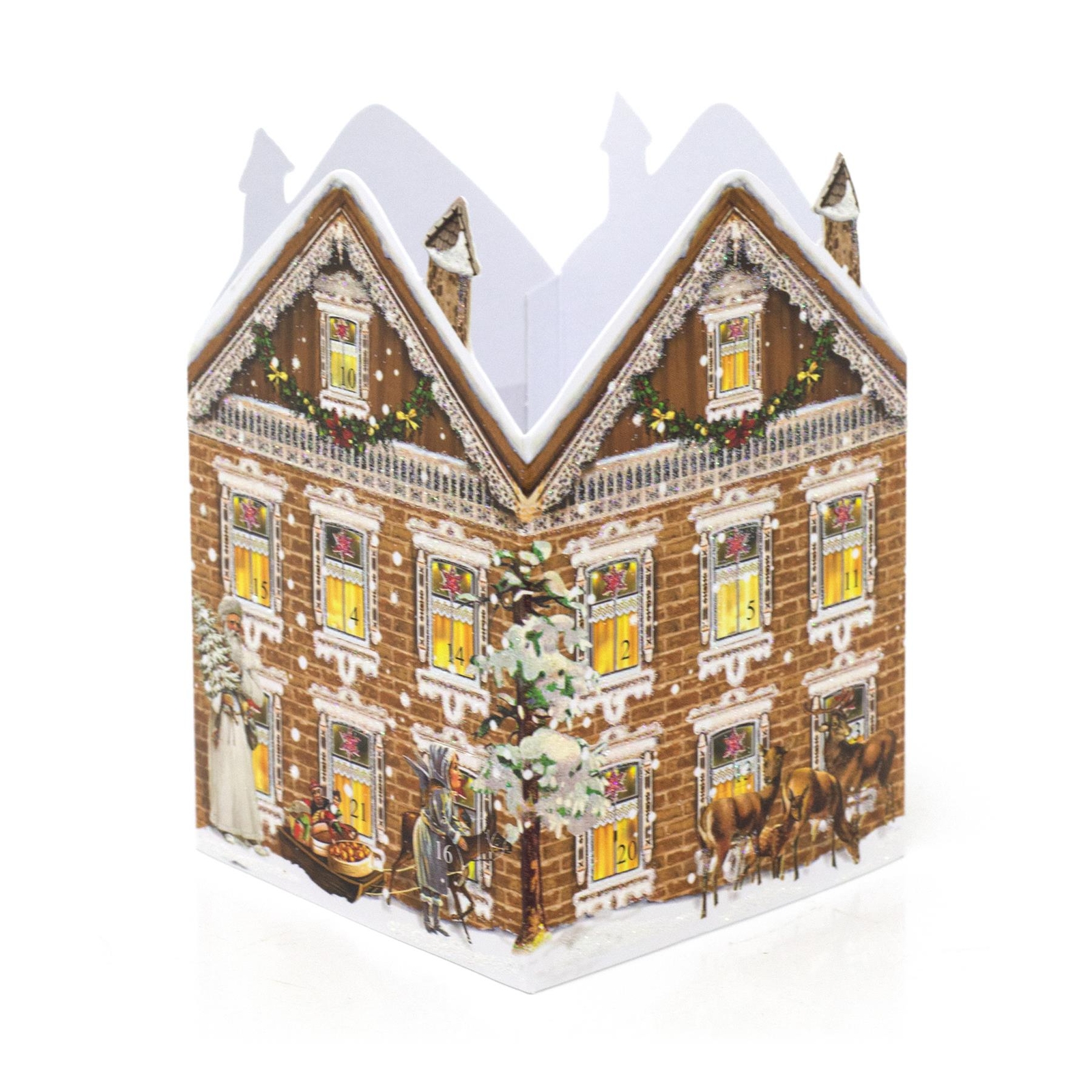 Mini Advent Calendar  - Nostalgic House Lantern - Brown House