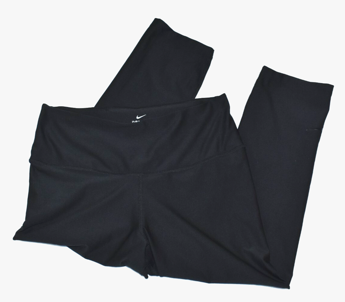 Leggings donna Nike Power Sculpt Victory taglia XL nero allenamento crop vita alta