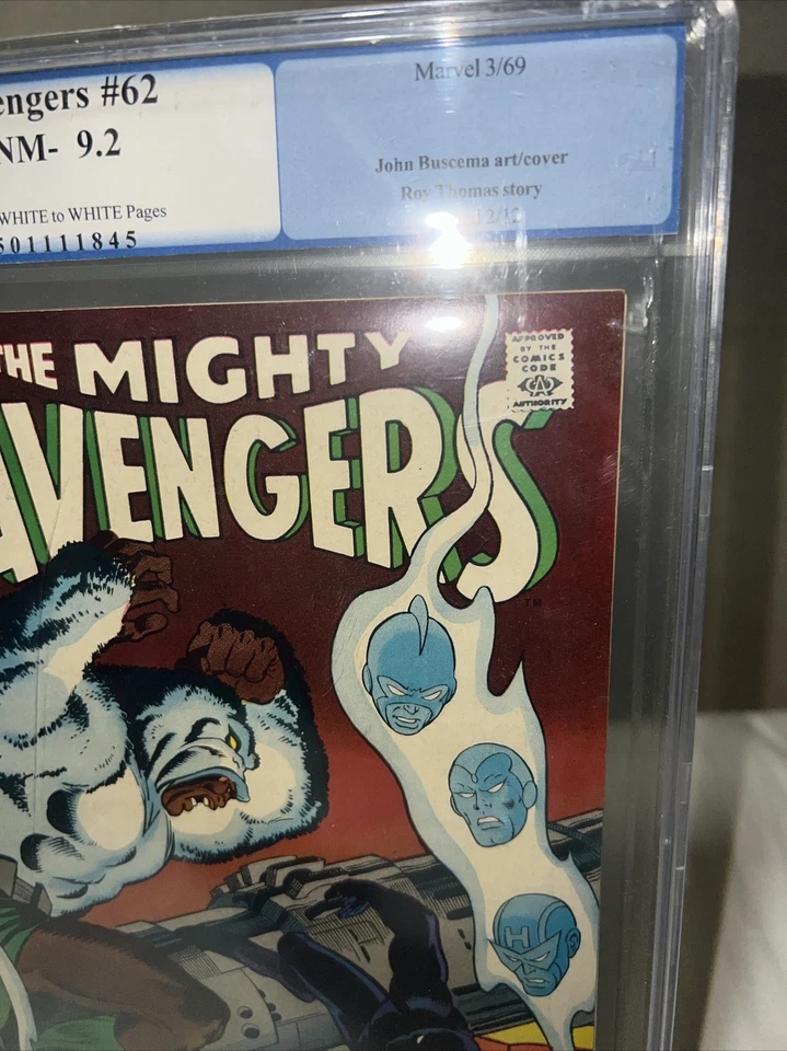 Avengers #62 PGX 9.2  1st Appearance Man-Ape! Black Panther! Marvel 1969 - Image 4 of 4