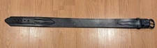 JAY-PEE Genuine Top Grain Bridle Black Leather Cowhide Belt - 28