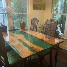 60" x 36" Epoxy Center Table Top / Epoxy Resin Coffee Table Top Home Furniture