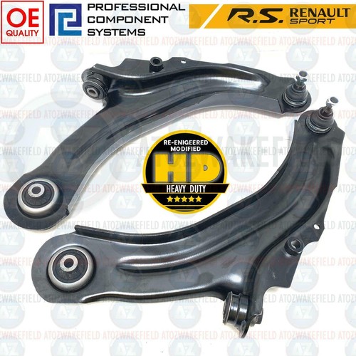 FOR RENAULT MEGANE SPORT RS225 RS230 R25 R26 FRONT SUSPENSION WISHBONES ARMS L+R - Picture 2 of 9