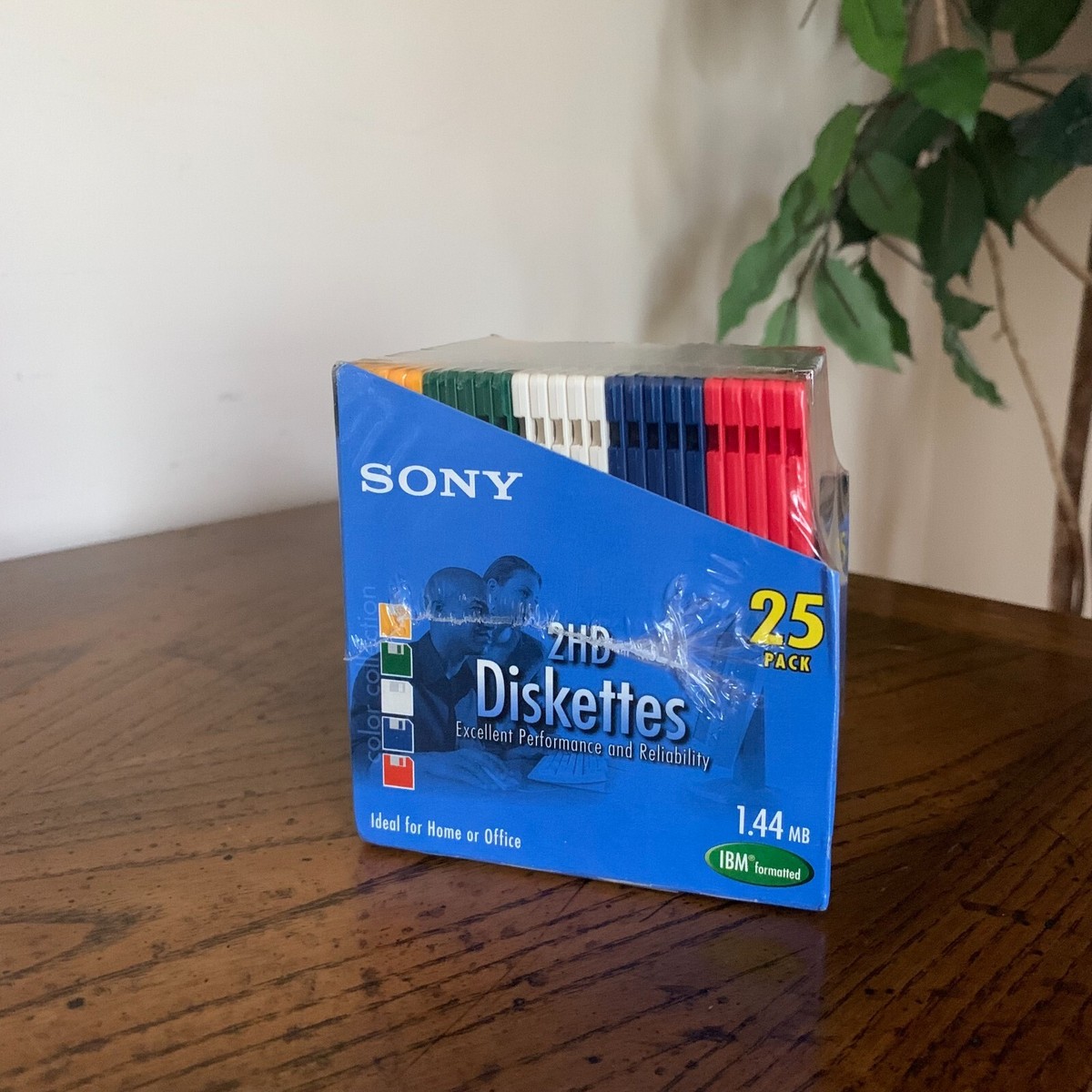 Sony Lot de 10 disquettes HD 3,5, double face, 1,44 Mo, blanches, compatibles avec ordinateurs portables IBM, Compaq, Dell, HP, Gateway et Sony