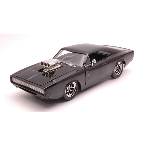 Jada 1/24 Dodge Charger 1970 Nero - Fast &amp; Furious - Modello Pressofuso In Scatola