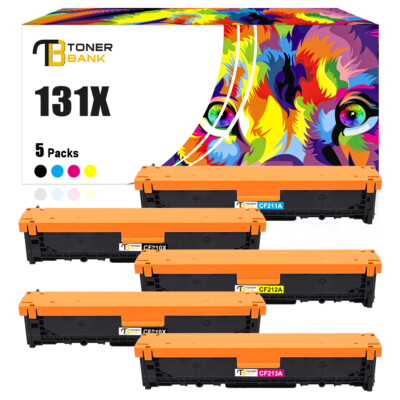 5er 131X TONER Compatible with HP LaserJet Pro 200 Color MFP M251 M251nw M276nw