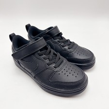 NEW Kids NIKE COURT BOROUGH LOW 2 PS BLACK BQ5451 001 , SZ 10.5KD - 3.0KD
