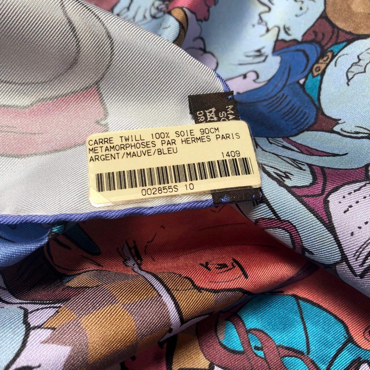 Hermes Scarf Metamorphoses par Hermes Paris with Tag in Box Unworn RARE image 2