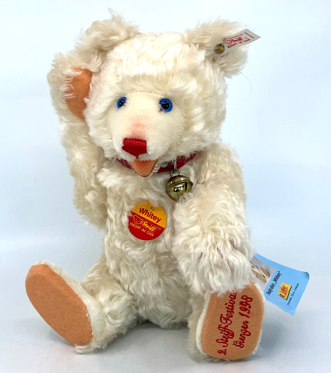 貴重】Stelff シュタイフEVENT TEDDY BEAR WHITE