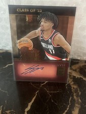 2022-23 Donruss ELITE Shaedon Sharpe AUTO Rookie YEAR BOOK Gold /10 🔥 READ!