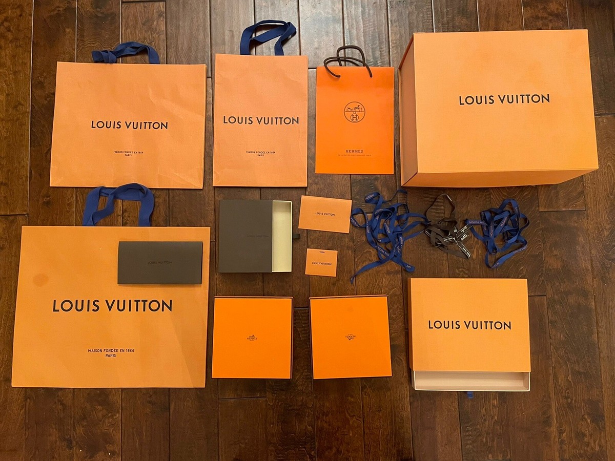 LOUIS VUITTON ギフトボックス 4個セット オレンジ　エルメス Louis Vuitton & Hermes Gift Box, Gift Bag Set w/ Gift