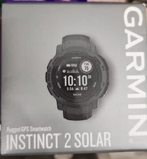 Garmin Instinct 2 Solar Rugged GPS Smartwatch Open box
