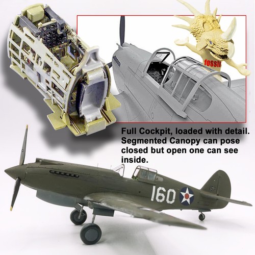 AIRFIX O513 1/48 CURTISS P-40B WARHAWK ""PEARL HARBOR"" KIT MODELLO1 - Foto 3 di 7