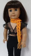 New Orange Scarf Accessories for 18 in American Girl Doll Clothes Handmade