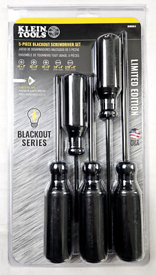 Klein Tools 5-Piece Blackout Screwdriver Set Limited Edition 85805BLK