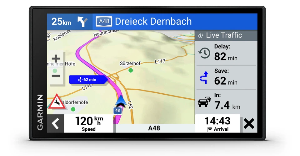 Garmin DriveSmart 66 EU Navi, MT-S, GPS, Schwarz, 32 GB, USB-C, BRANDNEU - Bild 2 von 4
