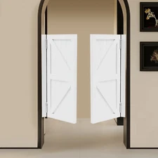 Partition Doors, Double-Door Leaf Wood Partition Doors for Entrance Partition