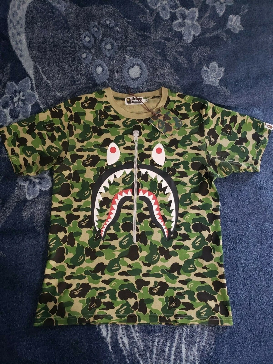 BAPE 1st Camo Shark Tee Green Camo